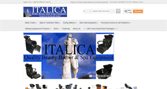 Desktop Screenshot of italicasalonequipment.com