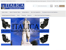 Tablet Screenshot of italicasalonequipment.com